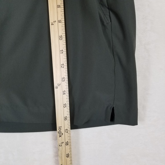Athleta Soho Skort Womens 14 Green Charcoal Hiking Travel Activewear Skirt 280s - Picture 5 of 6